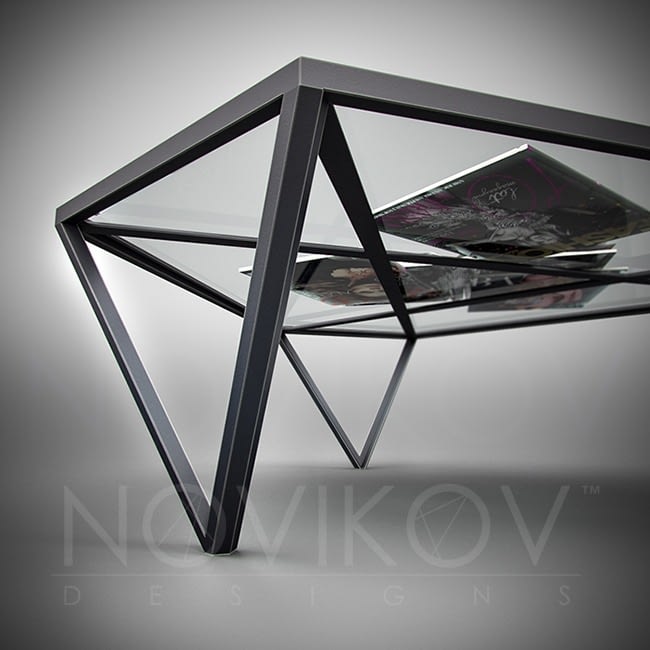 Novikov Designs Tri Magazine Table furniture design Rolans Novikovs