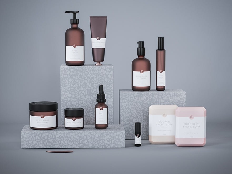 Novikov Designs Coppe skincare product design range Rolans Novikovs