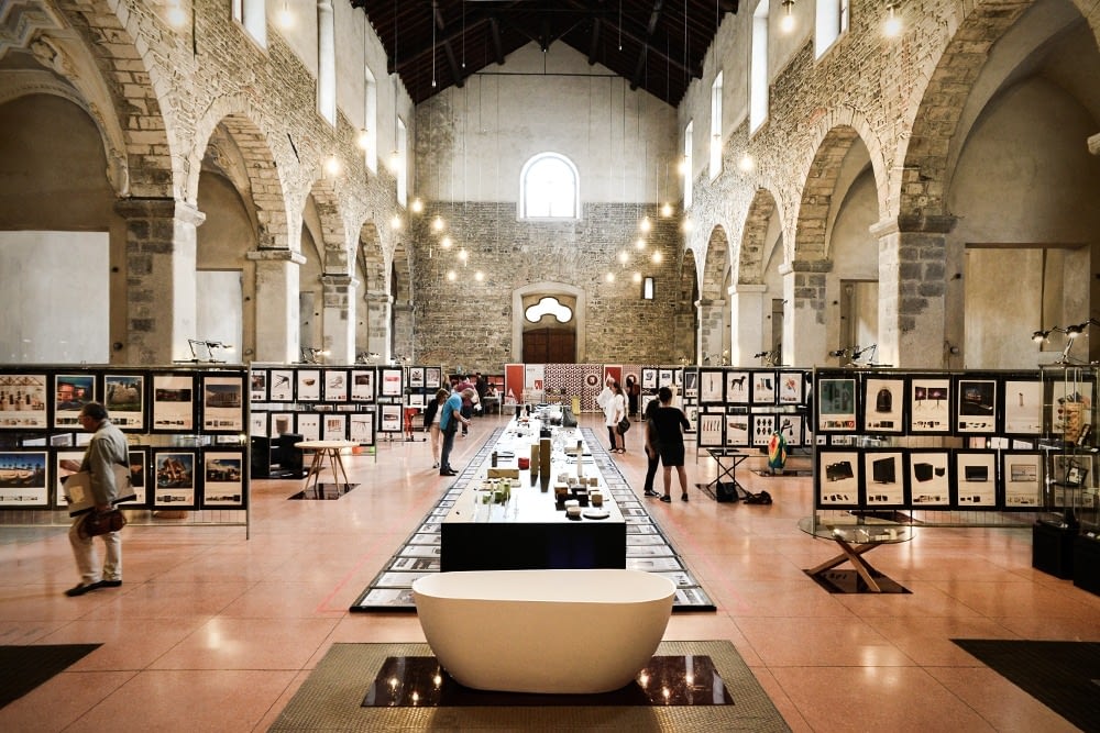 Novikov Designs A’ award exhibition in Italy, Lake Como, old church Rolans Novikovs
