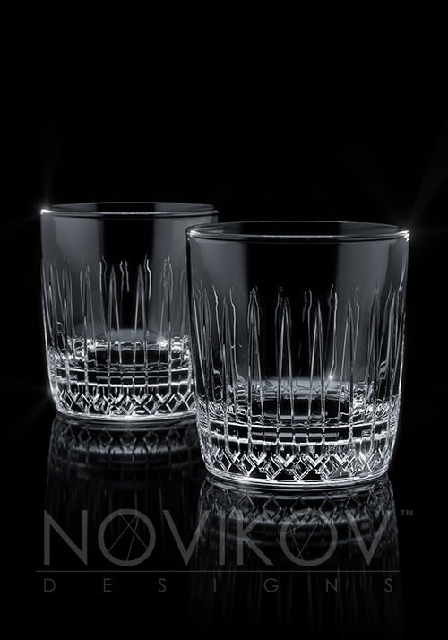 Novikov Designs Crystalware tumbler design Rolans Novikovs